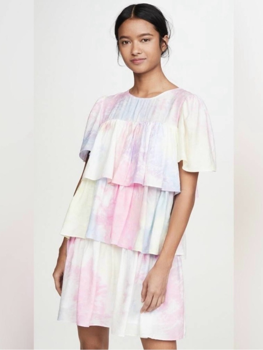 Anthropologie English Factory Tiered Ruffle Dress